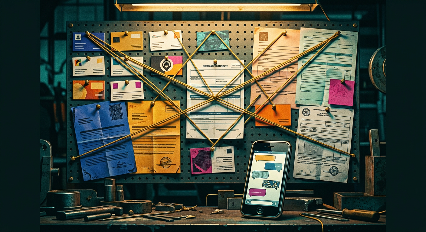 Subcontractor management dashboard with scheduling and compliance tracking