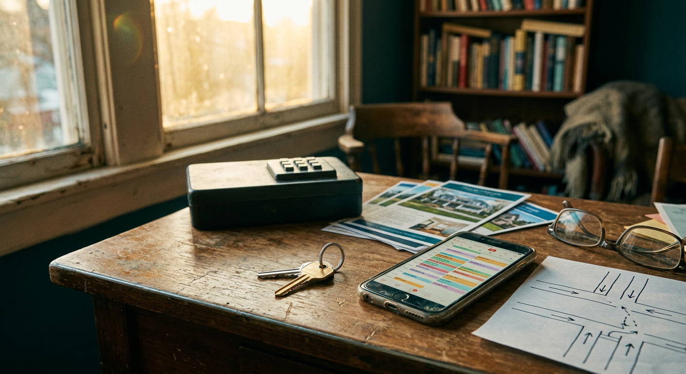 AI-coordinated showing schedule with automated buyer-seller communication